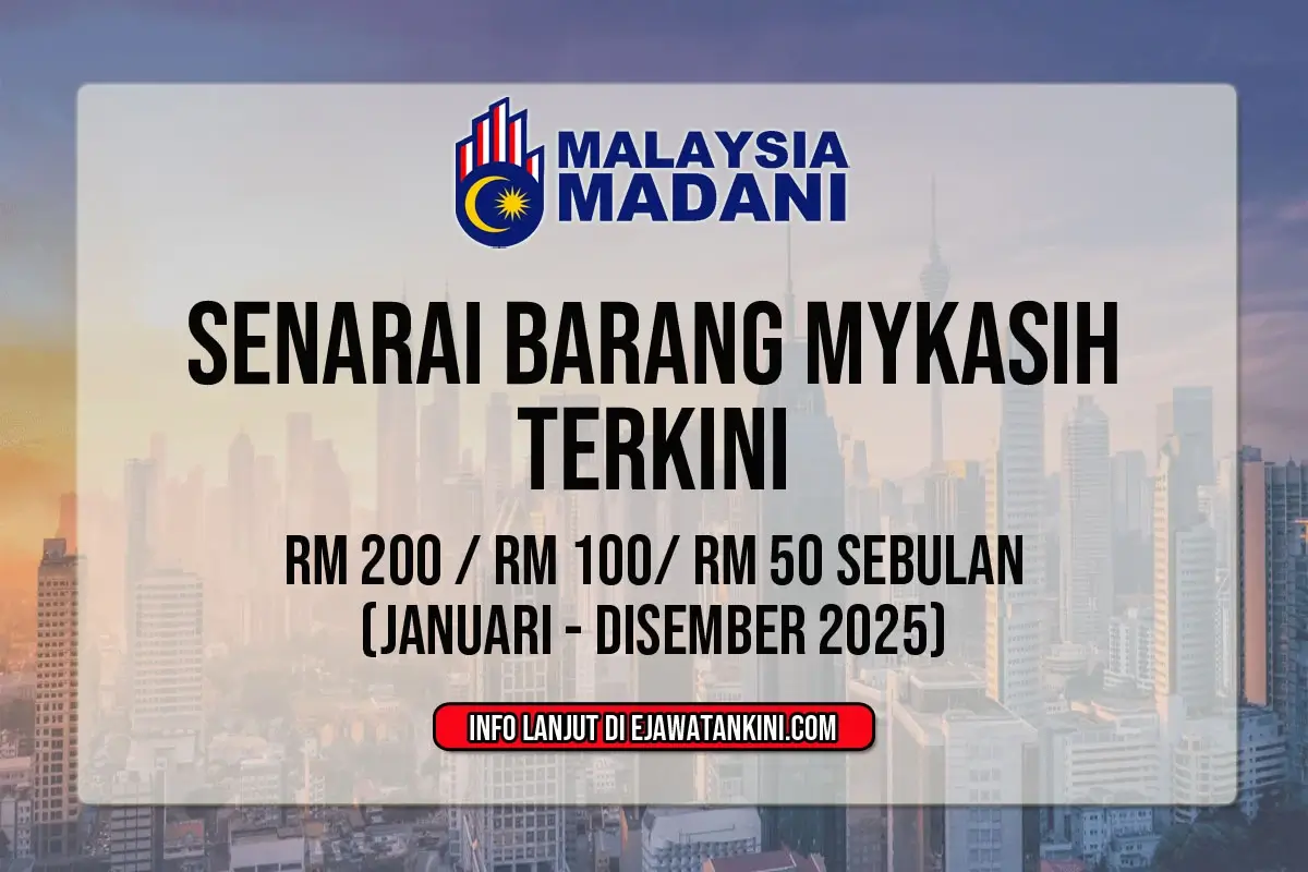 SENARAI BARANG MYKASIH 2025 TERKINI